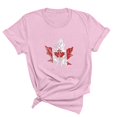 thumbnail image 3 of TopLLC Tenues du 4 Juillet pour Femmes Hauts d'Été pour Femmes, Hauts d'Été pour Femmes T-Shirt d'Été Basique à Manches Courtes Décontracté pour Femmes Blouse à Imprimé Feuille d'Érable de la Fête du Canada T-Shirt à Col Rond, 3 of 3