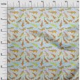 thumbnail image 3 of oneOone Rayon Orange Fabric Asian Japanese Koi Fish With Wave Sewing Material Print Fabric By The Yard 56 Inch Wide, 3 of 4