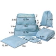 thumbnail image 3 of 7 Set Packing Cubes For Travel, Compression Luggage Organizers Set, Travel Packing Kit With Laundry Bag & Shoes Bag, 3 of 7