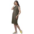 thumbnail image 4 of Moomaya Robes d'Été Longueur Genou Imprimé Fente Arrière Col Bateau Robe Droite, 4 of 4