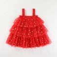 thumbnail image 3 of Liyamei Robe Sans Manches pour Filles Tout-Petits Fête de Vacances Robe en Maille à Étages Robes de Danse Princesse, 18-24 Mois, 3 of 3
