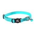 thumbnail image 2 of Safety Reflective Pet Collar with Pet Collar Bell Adjustable Animal Nylon Webbing Breakaway Necklace,Blue, 2 of 8