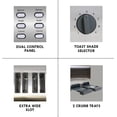 thumbnail image 3 of Kenmore 4-Slice Toaster, Dual Controls, Stainless Steel, Custom Browning Settings, 3 of 8