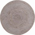 thumbnail image 2 of Aizza Trends 10 Ft Round Gray Jute Area Rug, Boho Chic Natural Jute Area Rug - Hand-Braided, Rustic Farmhouse Decor for Living Room Carpet,, 2 of 5