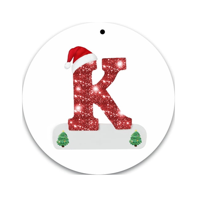 Christmas Alphabet Decorations Personalized for Gift Christmas Tree Hanging Ornament DIY Decorations
