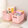 thumbnail image 1 of ZZkhGO 4 PCS Plastic Storage Box Set, Stackable Organizer Bins, Handled Containers for Books Clothes Snacks Toys, 1 of 6