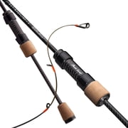 PURELURE Titanium-T Ultralight Fishing Rod Spinning & Casting for Trout Panfish, Carbon Fiber BFS Rod 2Pcs, Titanium Tip & Guides, Cork Handle, 5-6ft Stream Rod XUL Power, Fast / Moderate Fast Action