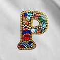 thumbnail image 4 of Christmas Letters Keychain 26 Letters Rhinestone Pendant, 4 of 8