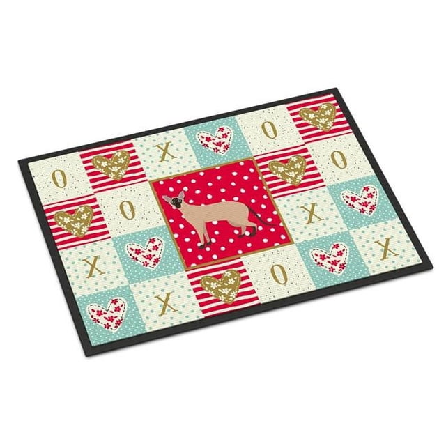 Carolines Treasures CK5589MAT Tapis Intérieur Ou Extérieur 18 x 27 Po. Colorpoint Shorthair No.2 Cat Love