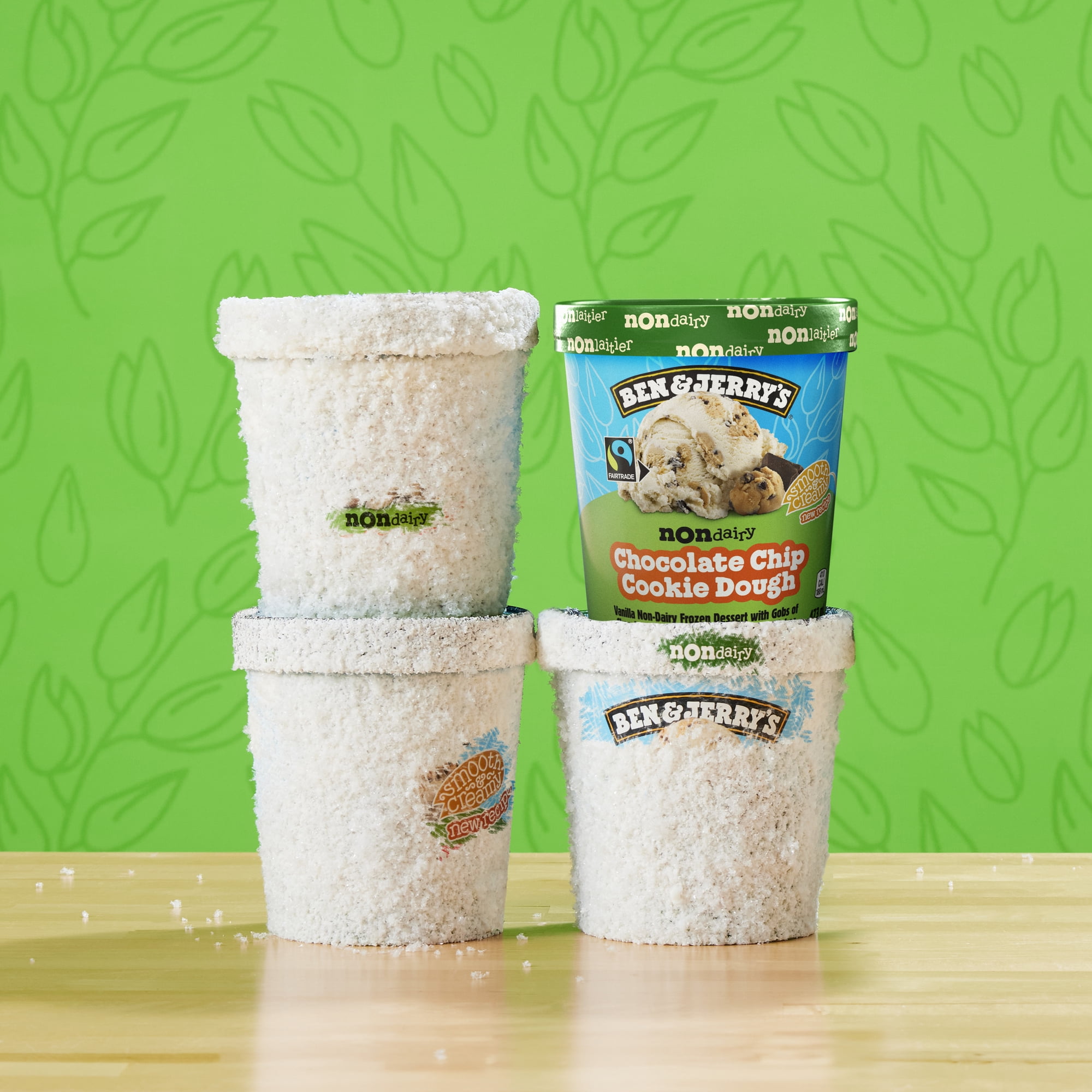 Ben & Jerry's Dessert Glacé Non Laitier à la Pâte à Biscuit aux Brisures de Chocolat 473 ml