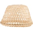 thumbnail image 1 of Miangastore Petit Abat-Jour Tissage en Bambou Style Rétro Abat-Jour Tonneau, 1 of 8