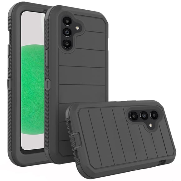 Asuwish Phone Case for Samsung Galaxy A13 5G Hybrid Rugged Shockproof Hard Protective Drop Proof Full Body Heavy Duty Mobile Cell Cover A04S M13 G5 A 13 2022 13A A135G SM A136U Women Men Black