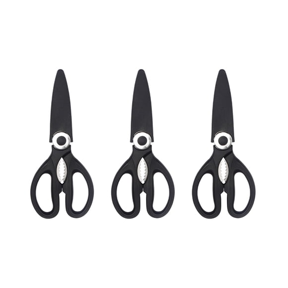 Ciseaux Robustes en Acier Inoxydable pour la Cuisine - Outil de Coupe Pratique pour la Volaille et les Tâches d'Ouverture, Idéal pour les Besoins d'Artisanat et de Papeterie, 3 Pcs
