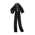 thumbnail image 4 of KLKCMS Bowknot Brooch Pin Collar Elegant Ribbon Brooches Ribbon Bow Tie Brooch Neck Tie Black, 4 of 9
