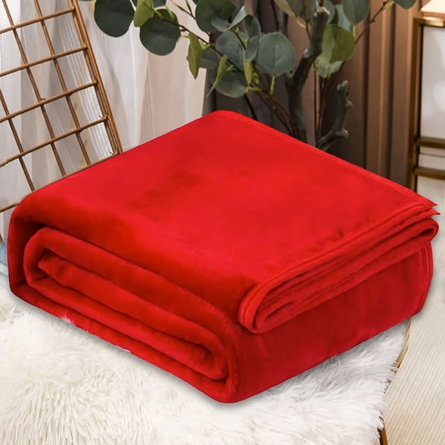 Vaidha Super Soft Warm Solid Warm Fleece Blanket Throw Rug Sofa Bedding 70x100cm