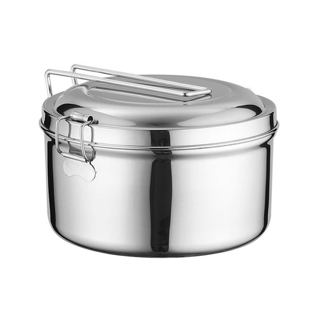 304 Stainless Steel Lunch Box Lunch Box Double-Layer Student Lunch Box Employee Lunch Box Canteen Lunch Box Worker Lunch Box