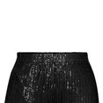 thumbnail image 3 of Pantalon Grand pour Femme, Surface Décorée de Paillettes, Décontracté, Taille Haute Élastique, Vert G, 3 of 5