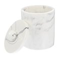 thumbnail image 3 of 1PC Grade Marble Vein Toothpick Storage Box Cotton Swab Storage Box with Lid, 3 of 8