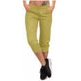 thumbnail image 2 of Popular Picks,Women's Yoga Pants, Soft Drawstring Workout, Outdoor Athletic, Casual Pants, Pockets, Comfortable Fit, Versatile, WorkoutPants Perfect for Weekends|95%Polyester,5%Spandex,Khaki, 2 of 9