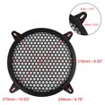 thumbnail image 4 of Unique Bargains 2pcs 8" Black Round Car Speakers Cover Plastic Mesh Woofer Subwoofer Protector 8", 4 of 5