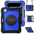 thumbnail image 1 of XYX For iPad Pro 11 inch Case 2024 (M4), 360 Rotating Shockproof Cover with Stand, Screen Protector, Shoulder Strap, Dark Blue PC, 1 of 7