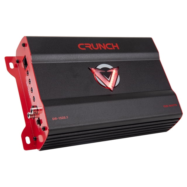 Crunch Amplificateur Audio pour Voiture 1325W à Caisson de Basses Mono avec Croisements Ajustables