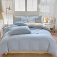 thumbnail image 4 of UsTZtai under $5! 4-Piece Bedding Set, All-Season Washable Sheet Set with Duvet Cover, Solid Color Bed Sheets for Home, Queen Size Bedding Collection with Pillowcases, 4 of 7