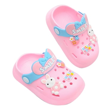 Ediodpoh Kids Summer Sandals Boys Outdoor Beach Shoes Unisex Clogs on Water Shoes for Toddler Children Comfortable Lightweight Sandals for Boys Pink 11.5