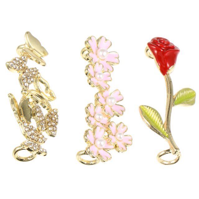 CIMAXIC Shoelace Decor 3PCS Shoelaces Charm Buckle Multi-functional Practical Shoelace Clip Buckle,1.57"X0.79"X0.2"