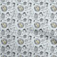 thumbnail image 1 of oneOone Polyester Lycra Sky Blue Fabric English Breakfast Sewing Craft Projects Fabric Prints By Yard 56 Inch Wide, 1 of 5