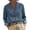 Light Blue, variant on Women's Denim Shirt, Casual Loose Fit Long Sleeve Button Down Blouse, Solid Color Cotton-Linen Blend Top for Everyday Leisure Wear