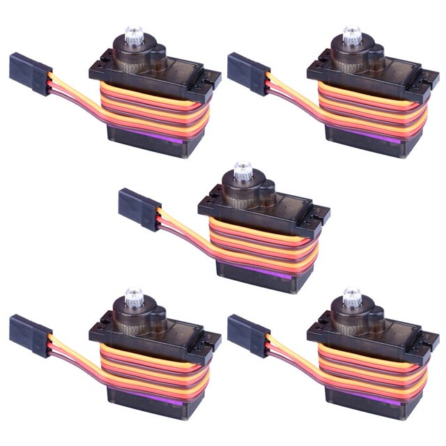 5 Pcs Micro Servo Moteur en Métal Mini Servo Moteur pour Hélicoptère Intelligent