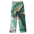 thumbnail image 3 of Jamicy Ensembles de Pyjama pour Femmes Décontractés Mode Imprimés Manches Longues Hauts Confortables avec Pantalons Longs Ensemble de Tenue d'Intérieur Ensemble de Pyjama Doux pour Dames Vert, 3 of 4