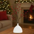 thumbnail image 4 of Décoration de Branche de Baies Rouges 27,5 Po Vaporisateur de Houx en Plastique Flexible Rouge Jaune Ornement de Noël / Feuilles Réalistes / Sans Entretien / Décoration Intérieure Centre de Table Couronne Accent, 4 of 6