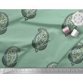 thumbnail image 2 of Soimoi Poly Georgette Fabric Leaves & Paisley Block Decor Fabric Printed Yard 52 Inch Wide, 2 of 3