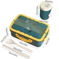 thumbnail image 2 of EGNMCR Portable Lunch Box With Lid And Cup Lunch Box Lunch Box Food Storage Container With Lid Leakproof Food Preparation Container For Storage Home Office lunch boxes, 2 of 6