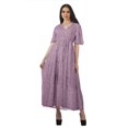 thumbnail image 1 of Moomaya Robe d'Été en Coton Slub Imprimée pour Femmes Grande Taille Robes pour Dames, 1 of 4