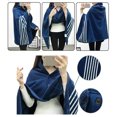 thumbnail image 3 of Lady Multifunction Doublelayer Tartan Plaid Blanket Scarf Wrap Shawl Winter Warm HU2463, 3 of 5