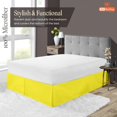 thumbnail image 3 of SGI Bedding 14 Inch Pleated Bed Skirt | Microfiber Bed Skirt | Fade Resistant, Wrinkle Free, Anti-static, Decorative, Extra Storage Space, Clutter-Free | Queen, Yellow, 3 of 6