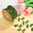 thumbnail image 4 of SHISUYAN 1 Roll Leaf Ribbon Olive Leaf Trim Ribbon Fabric Trim Fake Vines For Crafts Garland Wreath Gift Wrapping, 4 of 8