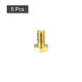 thumbnail image 3 of Unique Bargains Brass Hex Bolts, 1/4-20x1/2' 5 Pack Fully Thread Grade 4.8 Machine Screws, 3 of 4