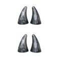 thumbnail image 4 of Baohd 2pieces Sticker Stand Out Crowd With Stylish Devil Horn Car Roof Decoration silver 2Set, 4 of 6