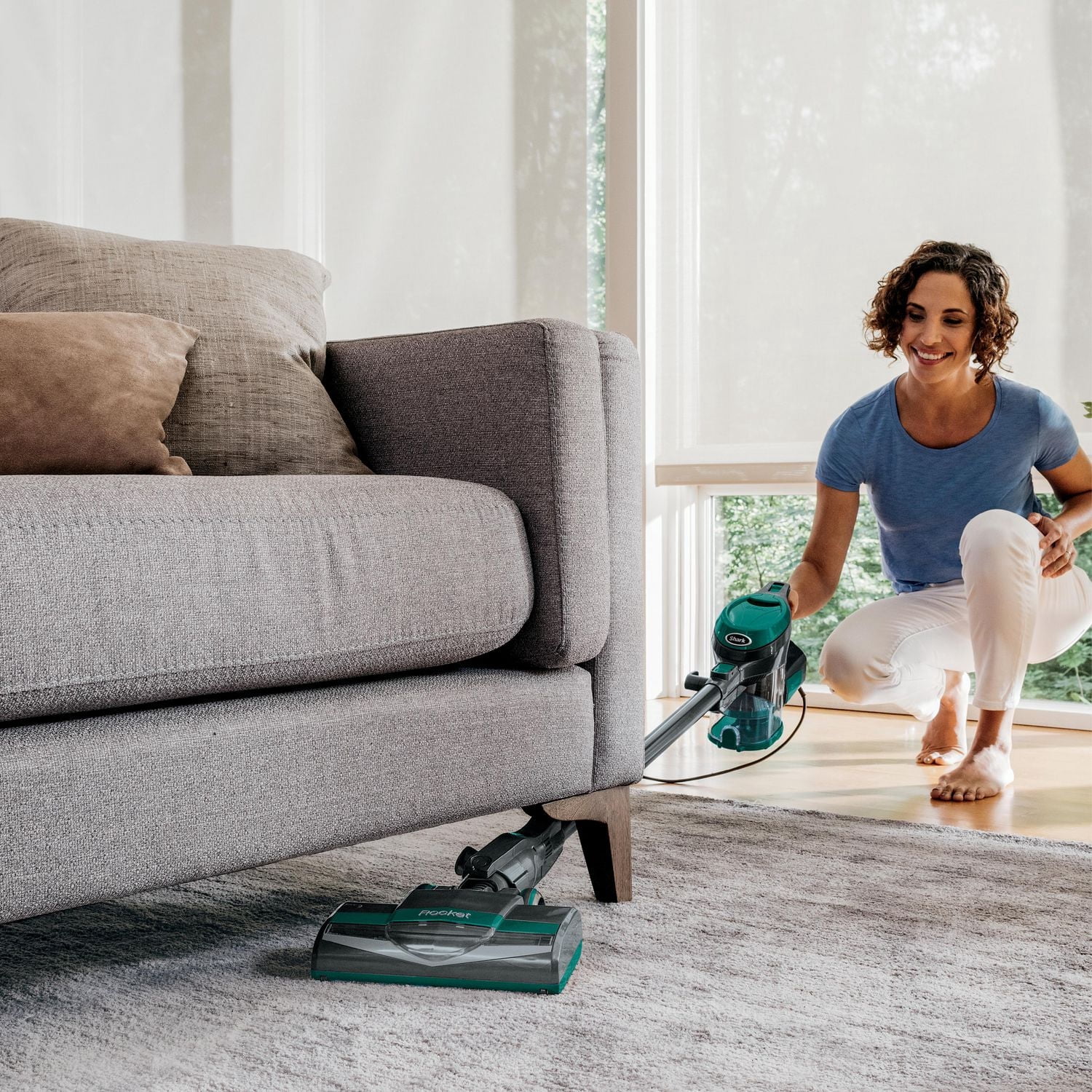 Aspirateur-balai filaire Shark®, vert, CS110EMC