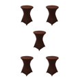 thumbnail image 1 of ZheElen Easy Care Stretch Round Tablecloth Versatile And Environmentally Friendly light brown 5Set, 1 of 6