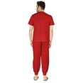thumbnail image 4 of Inkmeso Ensemble de Pyjama Uni pour Hommes, Manches Courtes, Vêtement de Nuit à Col Rond, Ensemble de Pj, 4 of 7