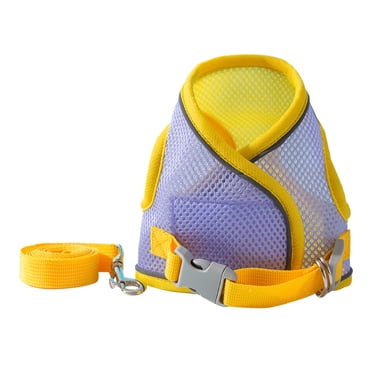 LSLJS Pet Harnesses and Leash Set Soft and Breathable Vests with Reflective Strip Escape Proof Pet Harnesses Easy to Wear for Pet Walking and Running Dog Vest Harnesses