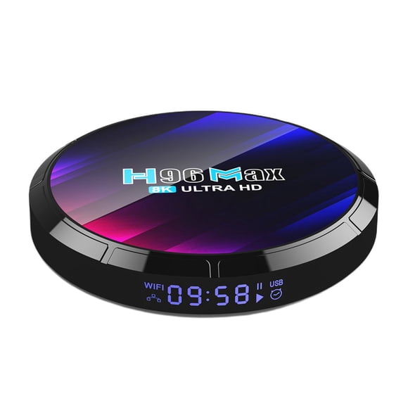 H96 MAX RK3528 Lecteur Multimédia Décodeur pour Android 13 (2 Go+16 Go-UK)