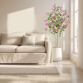 thumbnail image 3 of Bougainvillea Artificial Tree, 4/5/6 Ft Artificial Bougainvillea Tree, Bougainvillea Tree Artificial Plant with Pot, Faux Blooming Tree for Home Office Decor, 3 of 7