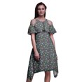 thumbnail image 1 of Bimba Robe Droite à Épaules Dénudées pour Femmes, Tunique de Fête à Col Rond Imprimée Océan Gris - Très Grand, 1 of 6