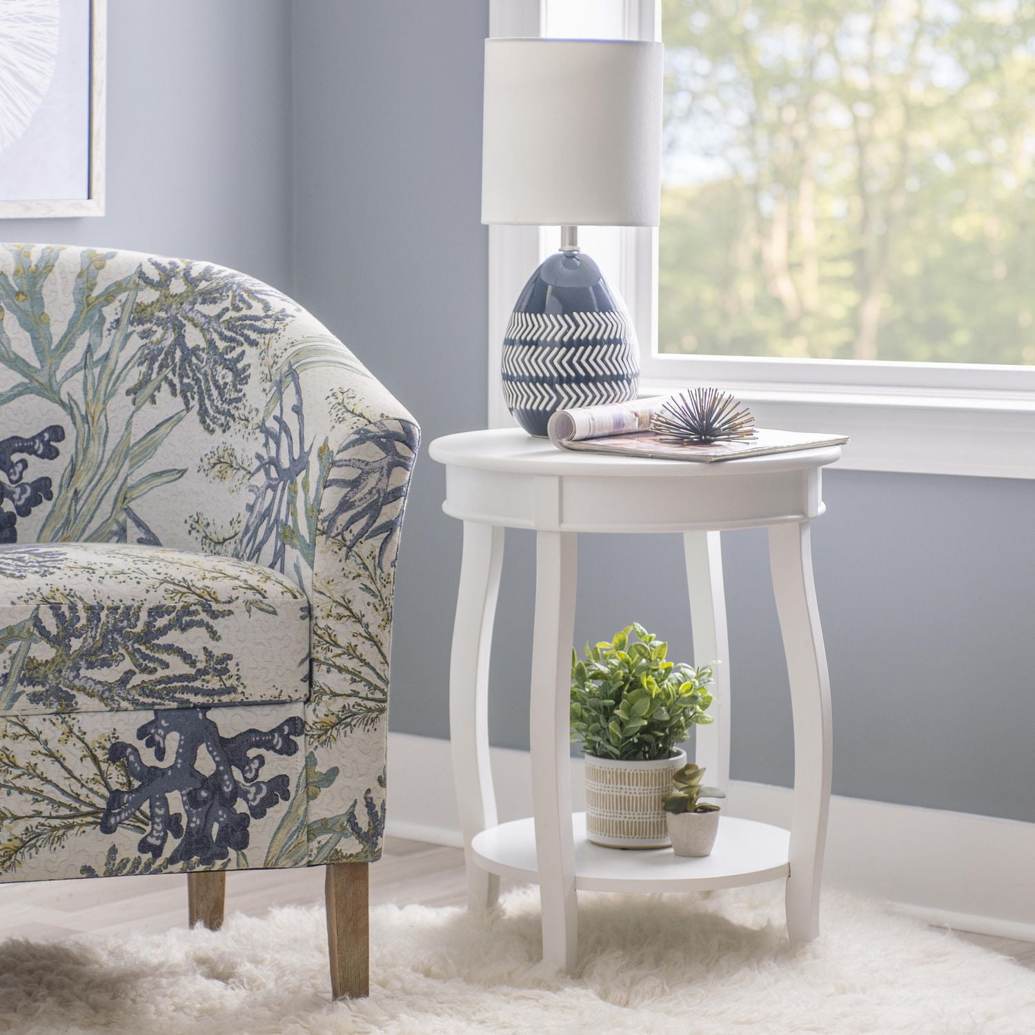 Barclay Side Table, White